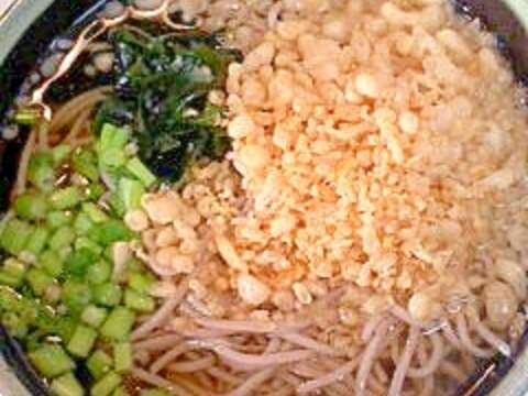 天かす蕎麦 （たぬきそば?）